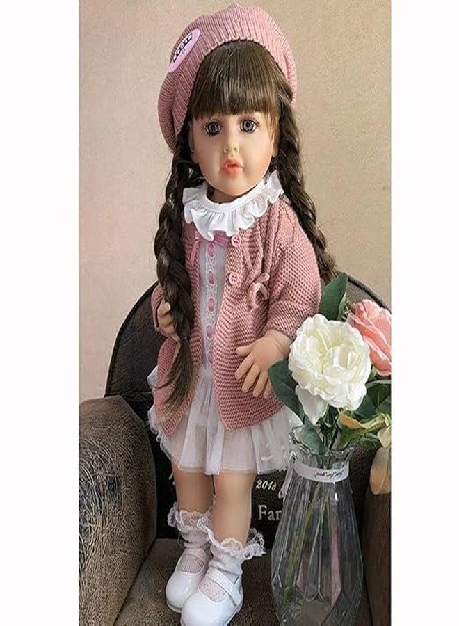 Daji Reborn Baby Dolls Silicone Full Body, Realistic Lifelike Newborn Dolls Girl, Silicone Reborn Baby Doll for Age 3+, Christmas Reborn Gift Set, 22 Inch, Multicolor - Image 1